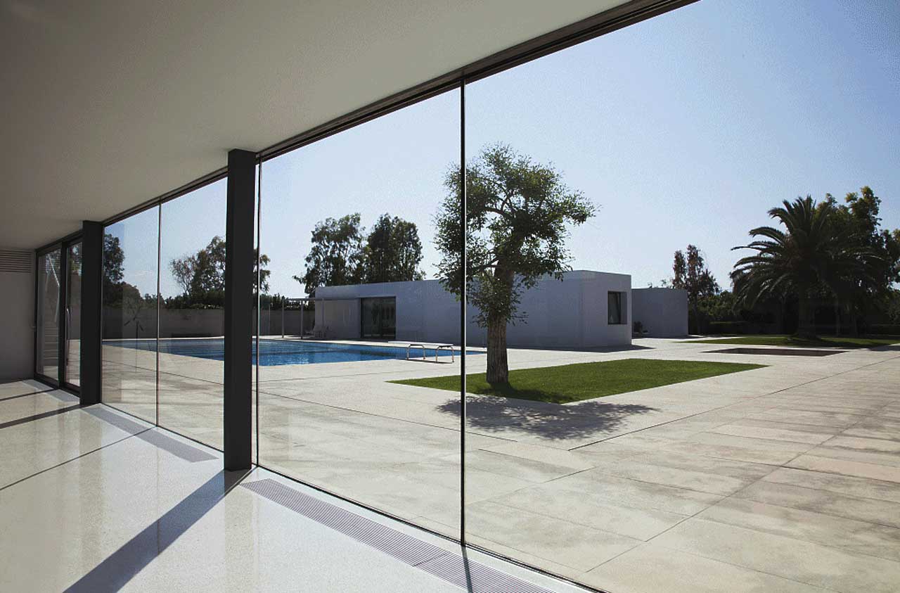 Switchable privacy glass installed in a London bathroom
