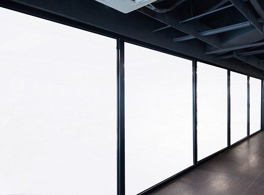 Technolite switchable glass partition in London office