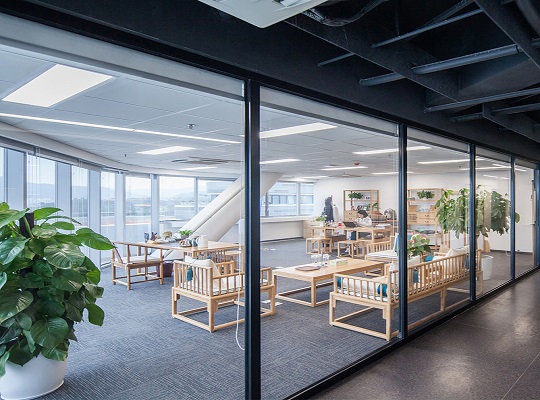 Technolite switchable glass partition in London office
